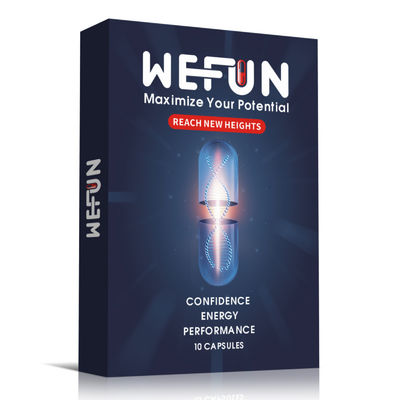 Cápsulas de aumentação de WeFun, amplificador para o desempenho da força da energia e resistência, atuando rapidamente 10 cápsulas do ouro